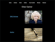 Tablet Screenshot of elisegainer.com